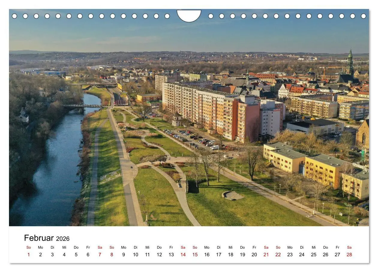 Bild: 9783457570265 | Zwickau - Luftaufnahmen (Wandkalender 2026 DIN A4 quer), CALVENDO...