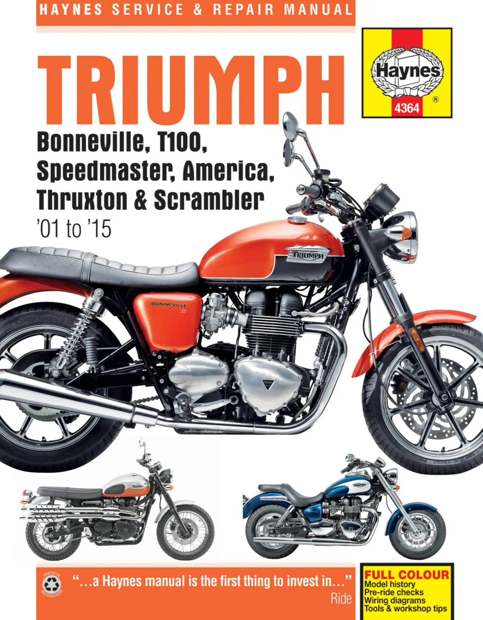 Cover: 9781785210365 | Triumph Bonneville, T100, Speedmaster, America, Thruxton &amp;...