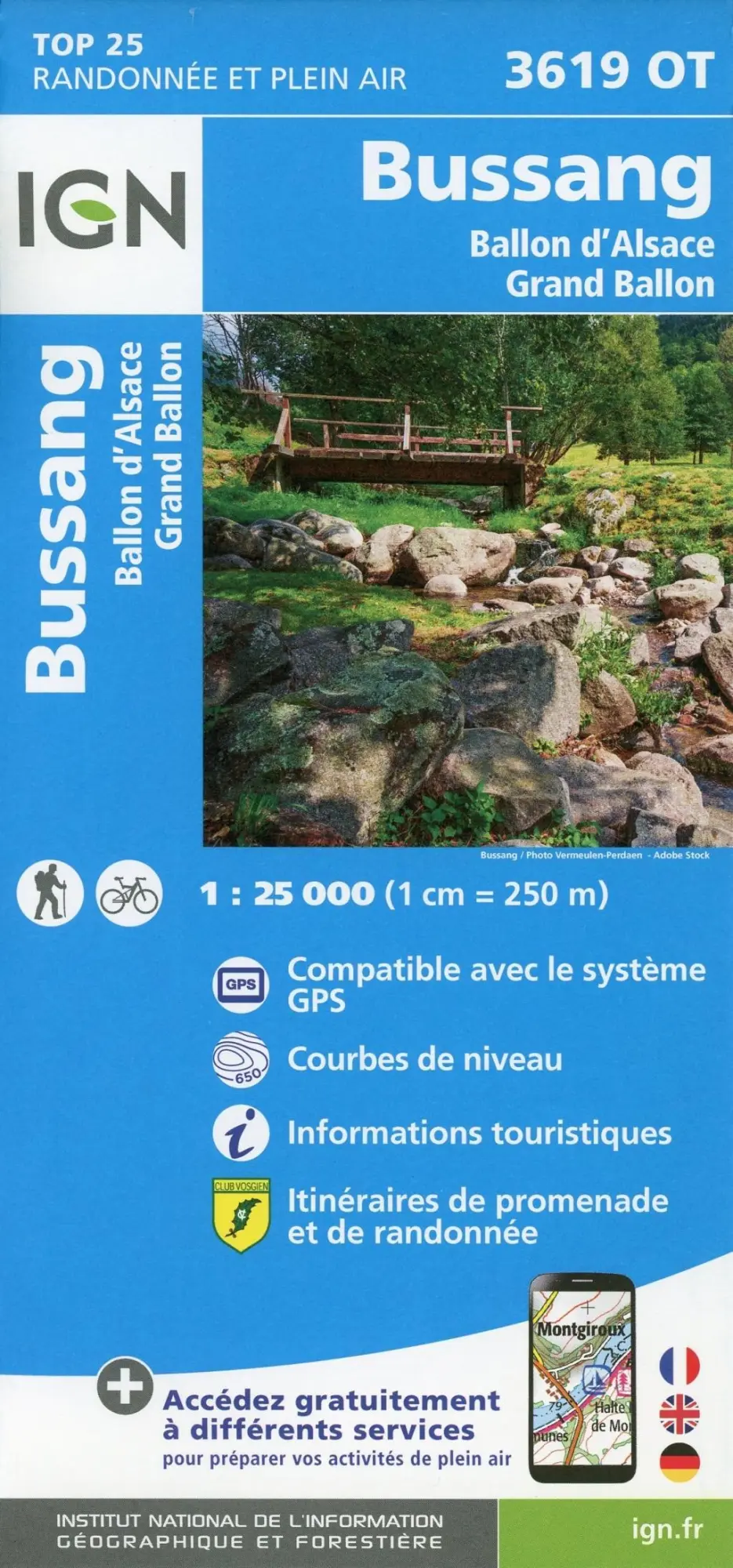 Cover: 9782758550365 | Bussang.Ballon D'Alsace.Le Grand Ballon 1:25 000 | (Land-)Karte | 2020