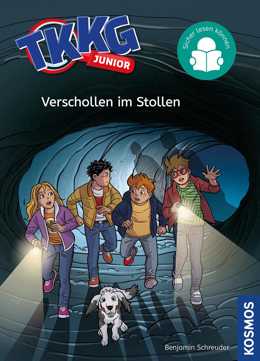 Cover: 9783440180365 | TKKG Junior, 2, Verschollen im Stollen | Benjamin Schreuder | Buch