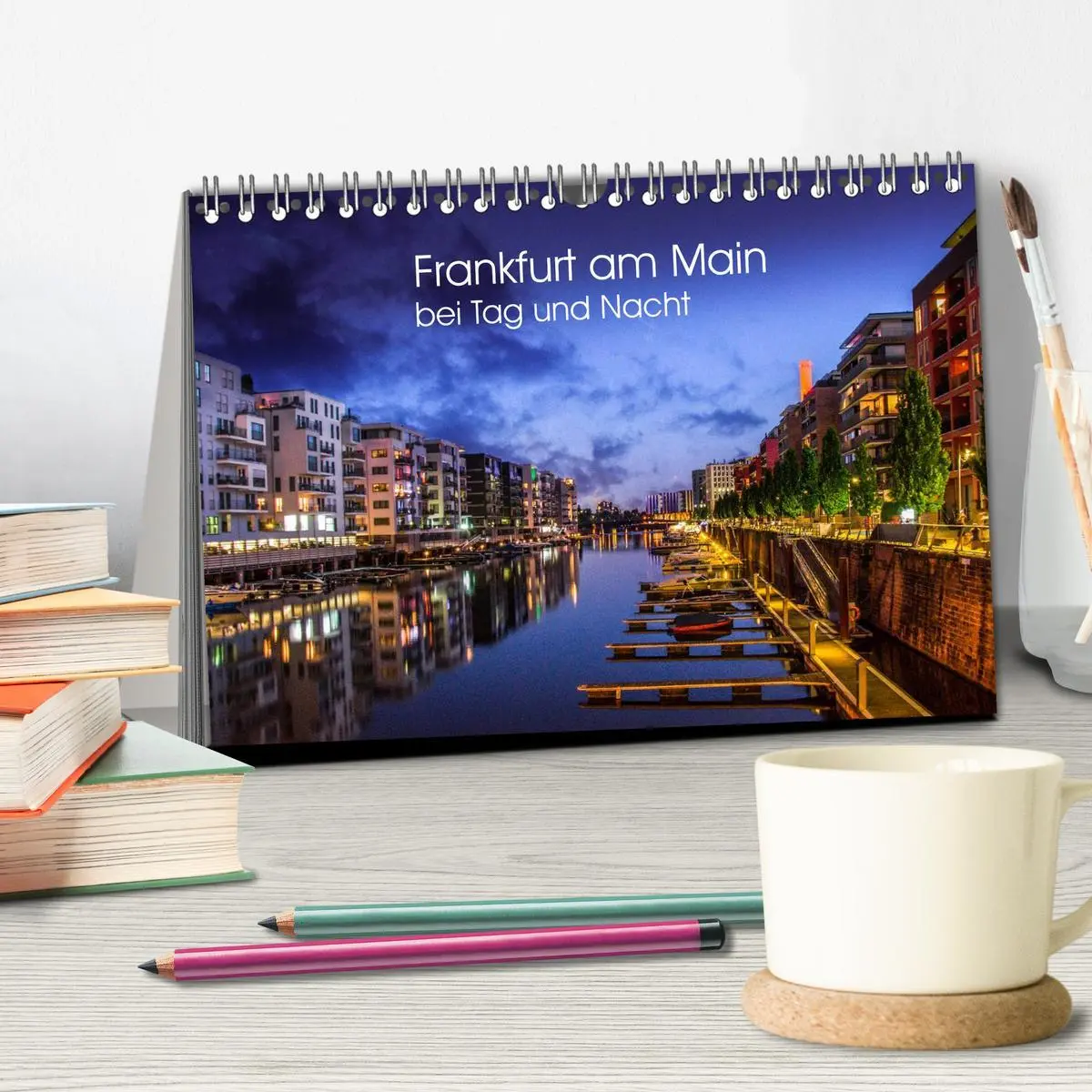 Bild: 9783516030365 | Frankfurt am Main bei Tag und Nacht (Tischkalender 2026 DIN A5...