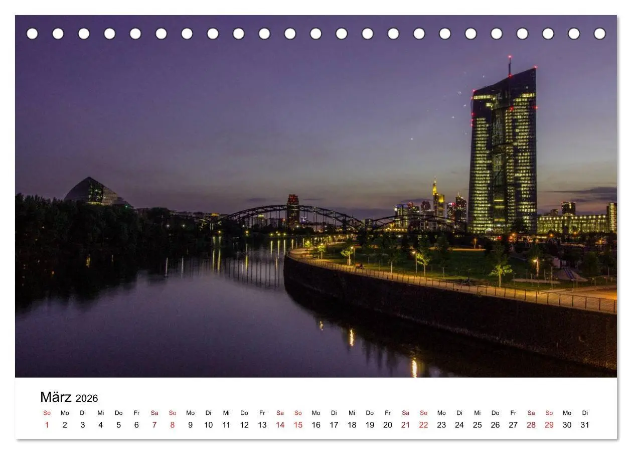 Bild: 9783516030365 | Frankfurt am Main bei Tag und Nacht (Tischkalender 2026 DIN A5...