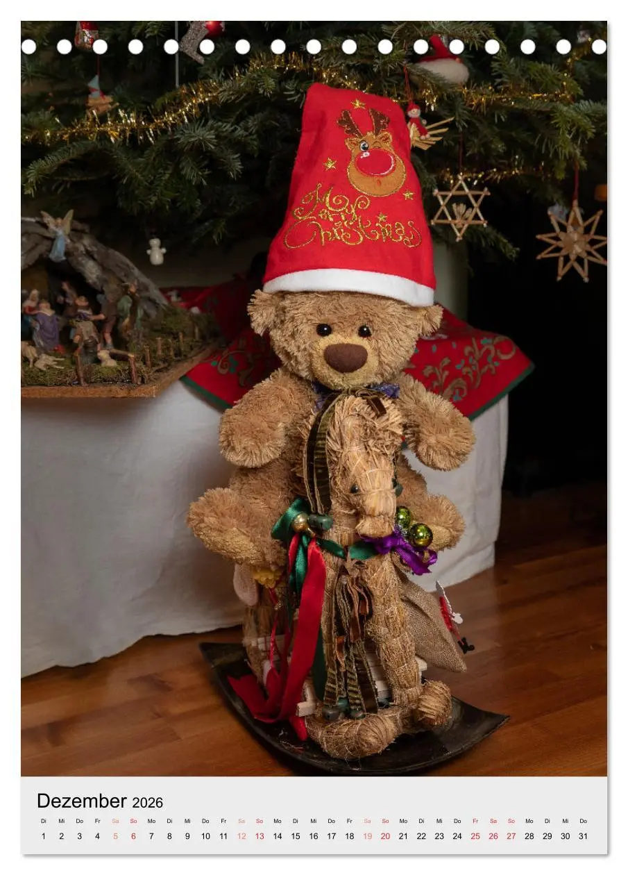 Bild: 9783516340365 | Travelling Teddy liebt es Bunt (Tischkalender 2026 DIN A5 hoch),...