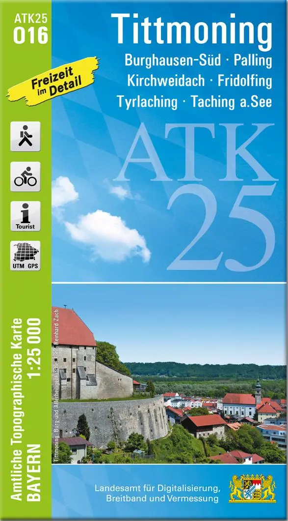 Cover: 9783987760365 | ATK25-O16 Tittmoning (Amtliche Topographische Karte 1:25000) | Deutsch