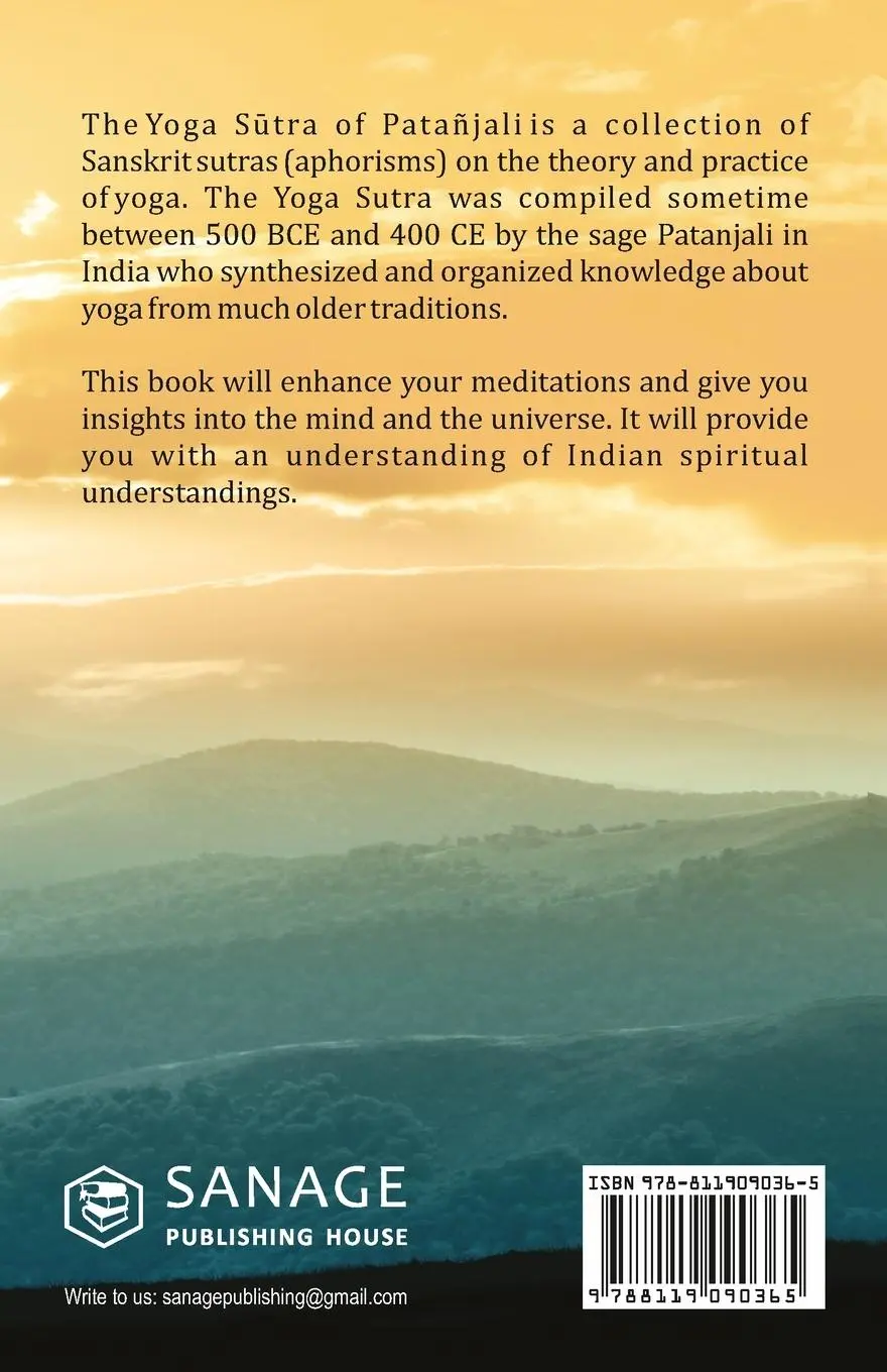 Rückseite: 9788119090365 | Patanjali Yoga Sutras | In the Light of Kriya | Lahiri Mahasaya | Buch