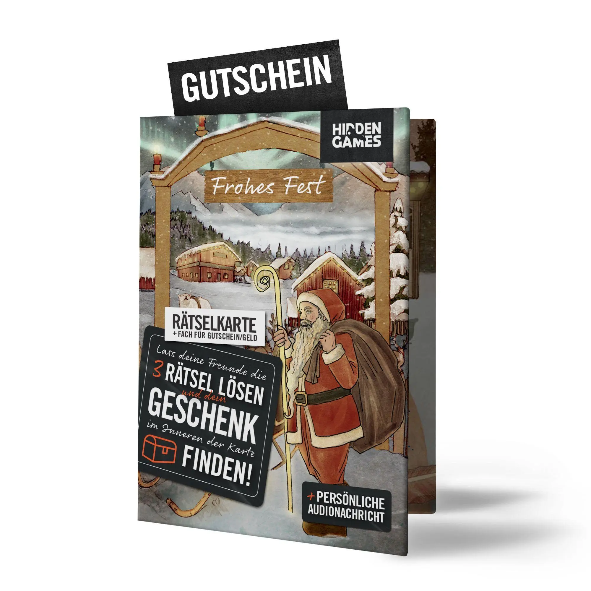 Cover: 4260686490465 | Hidden Games: Rätselhafte Weihnachten Rätselkarte | Spiel | HIDKART2