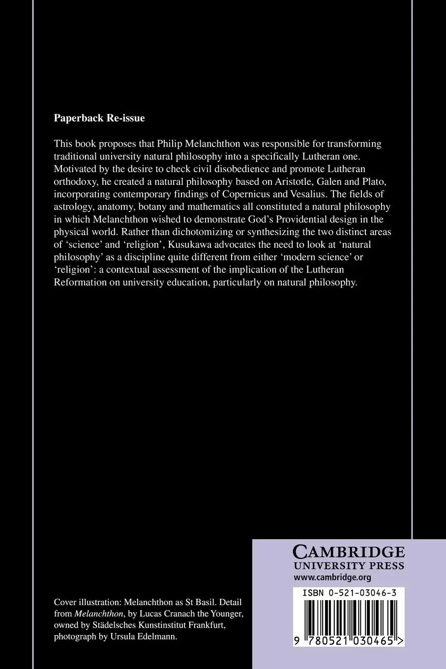 Rückseite: 9780521030465 | The Transformation of Natural Philosophy | Sachiko Kusukawa | Buch