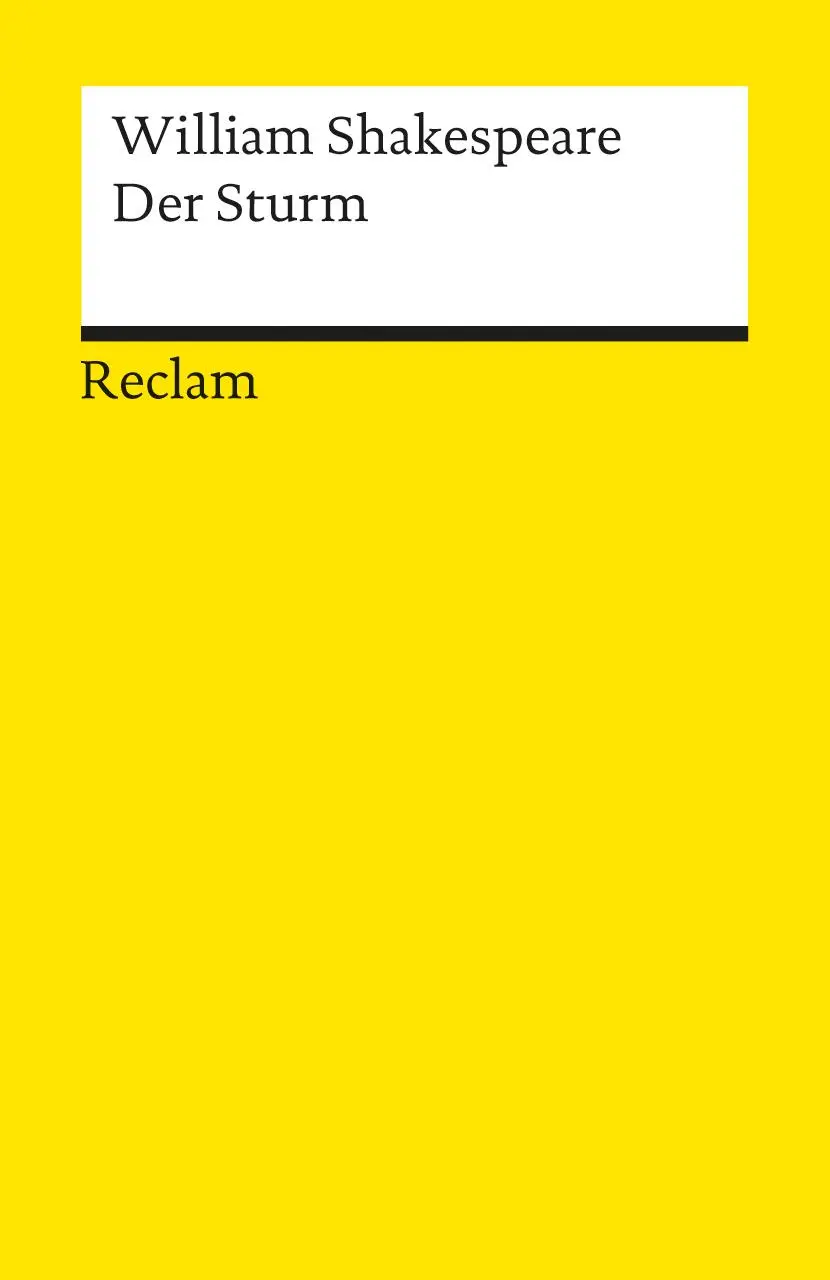Cover: 9783150000465 | Der Sturm | William Shakespeare | Taschenbuch | 101 S. | Deutsch