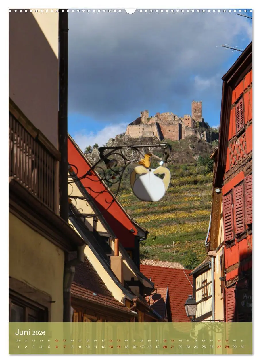 Bild: 9783516330465 | Reise durchs Elsass (Wandkalender 2026 DIN A2 hoch), CALVENDO...