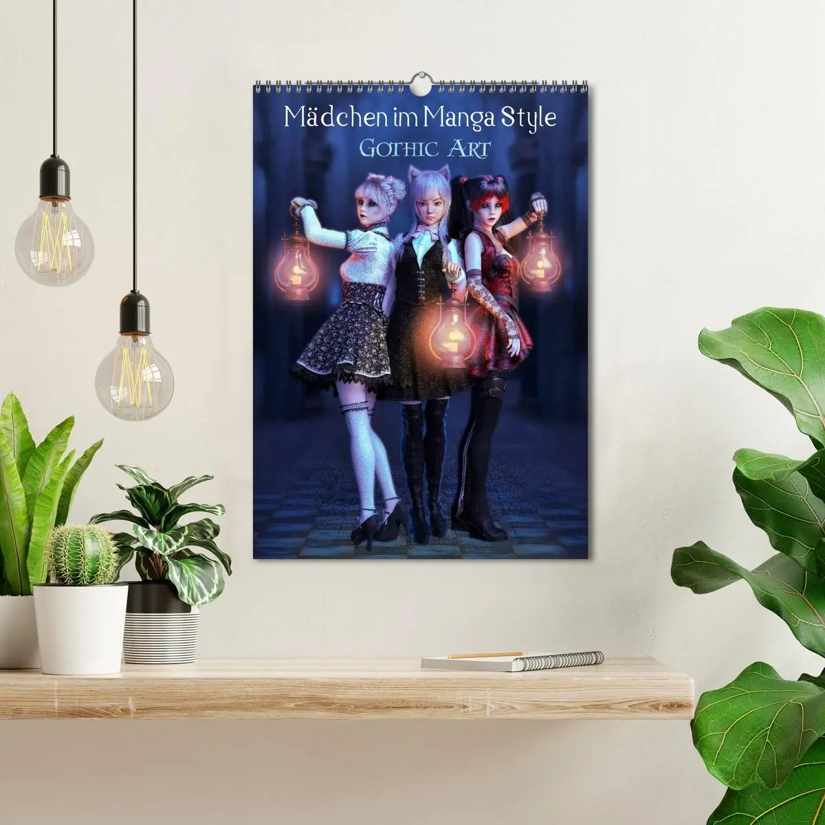 Bild: 9783516400465 | Mädchen im Manga Style (Gothic Art) (Wandkalender 2026 DIN A3...
