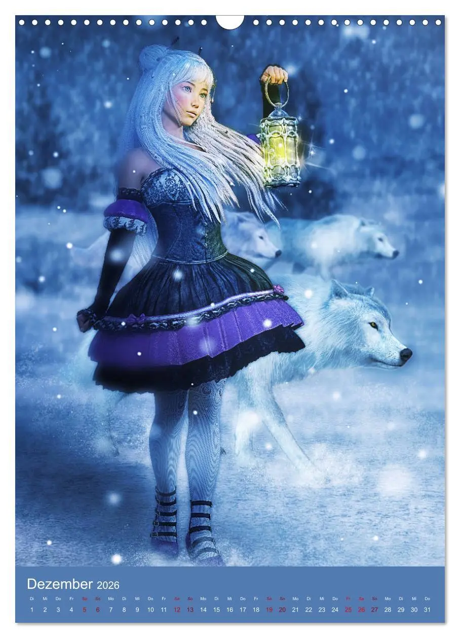 Bild: 9783516400465 | Mädchen im Manga Style (Gothic Art) (Wandkalender 2026 DIN A3...