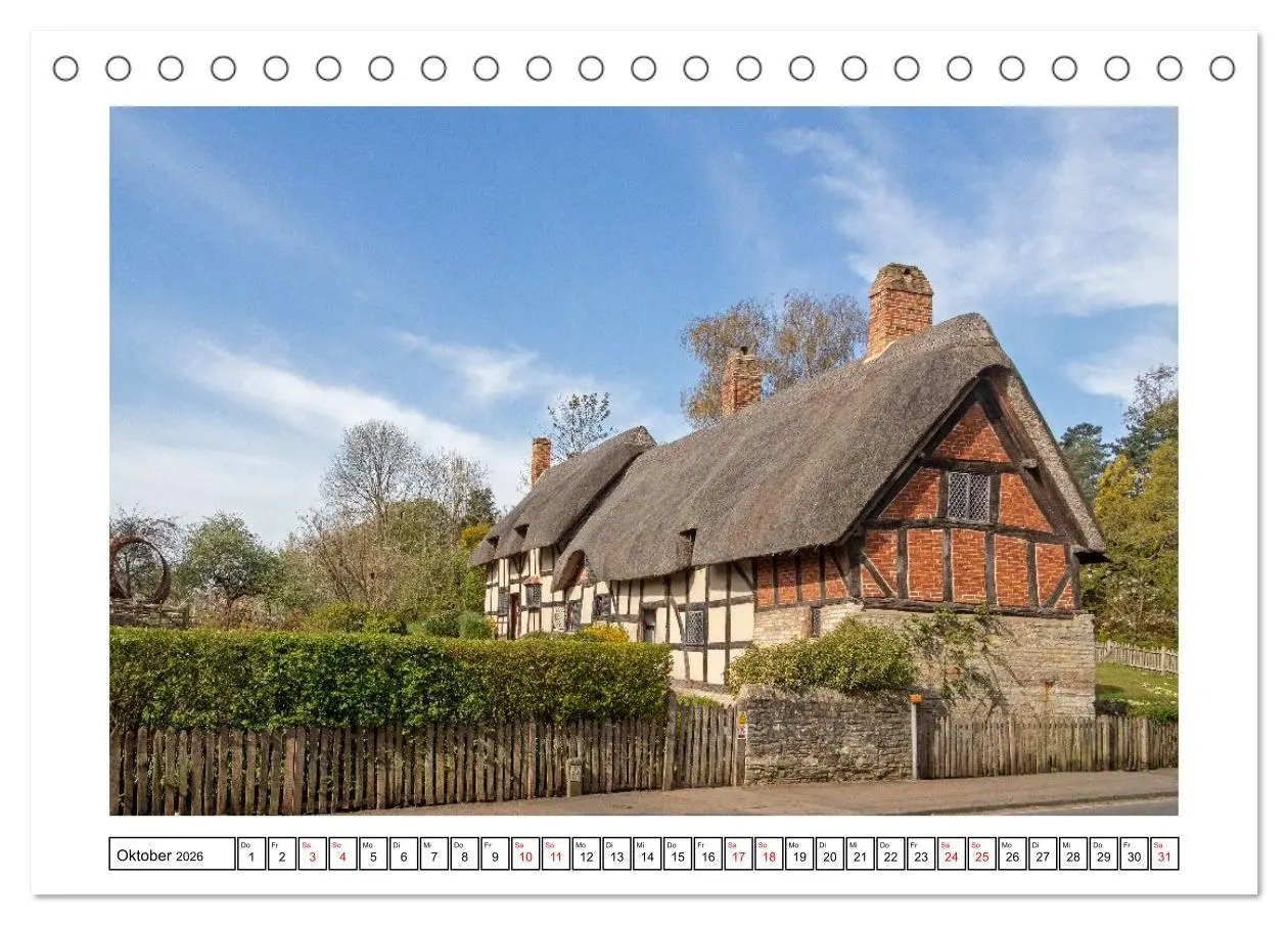 Bild: 9783516710465 | Stratford upon Avon - Shakespeare-Stadt (Tischkalender 2026 DIN A5...