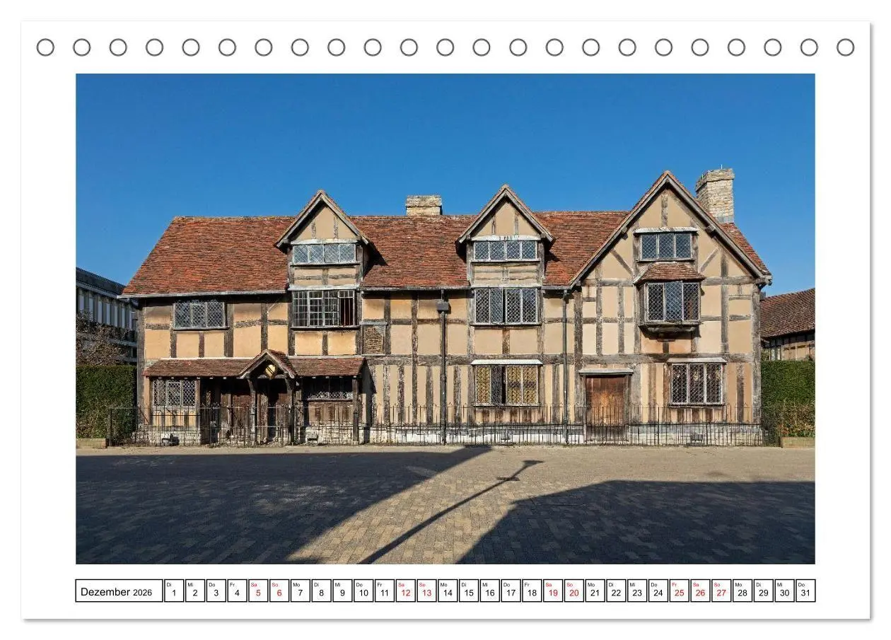 Bild: 9783516710465 | Stratford upon Avon - Shakespeare-Stadt (Tischkalender 2026 DIN A5...