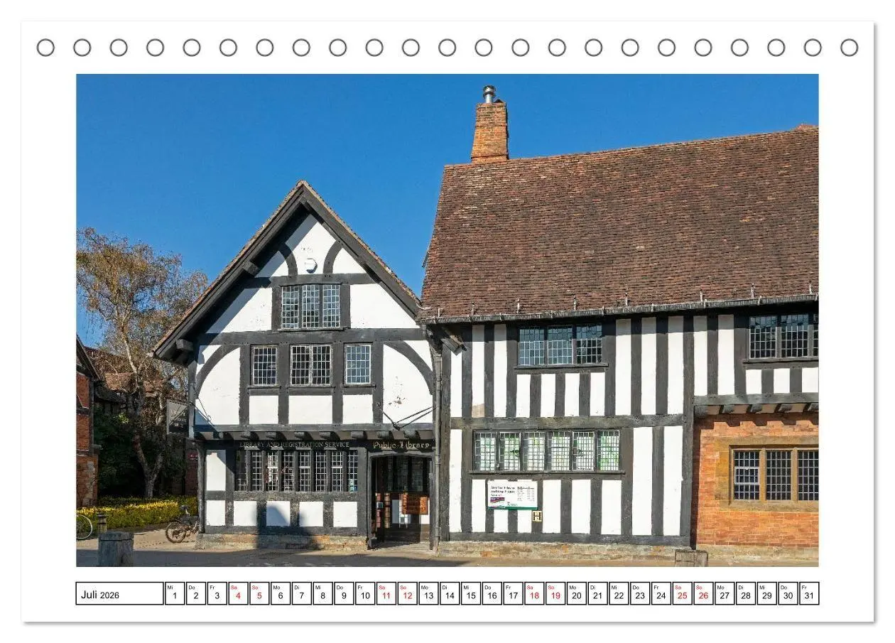 Bild: 9783516710465 | Stratford upon Avon - Shakespeare-Stadt (Tischkalender 2026 DIN A5...