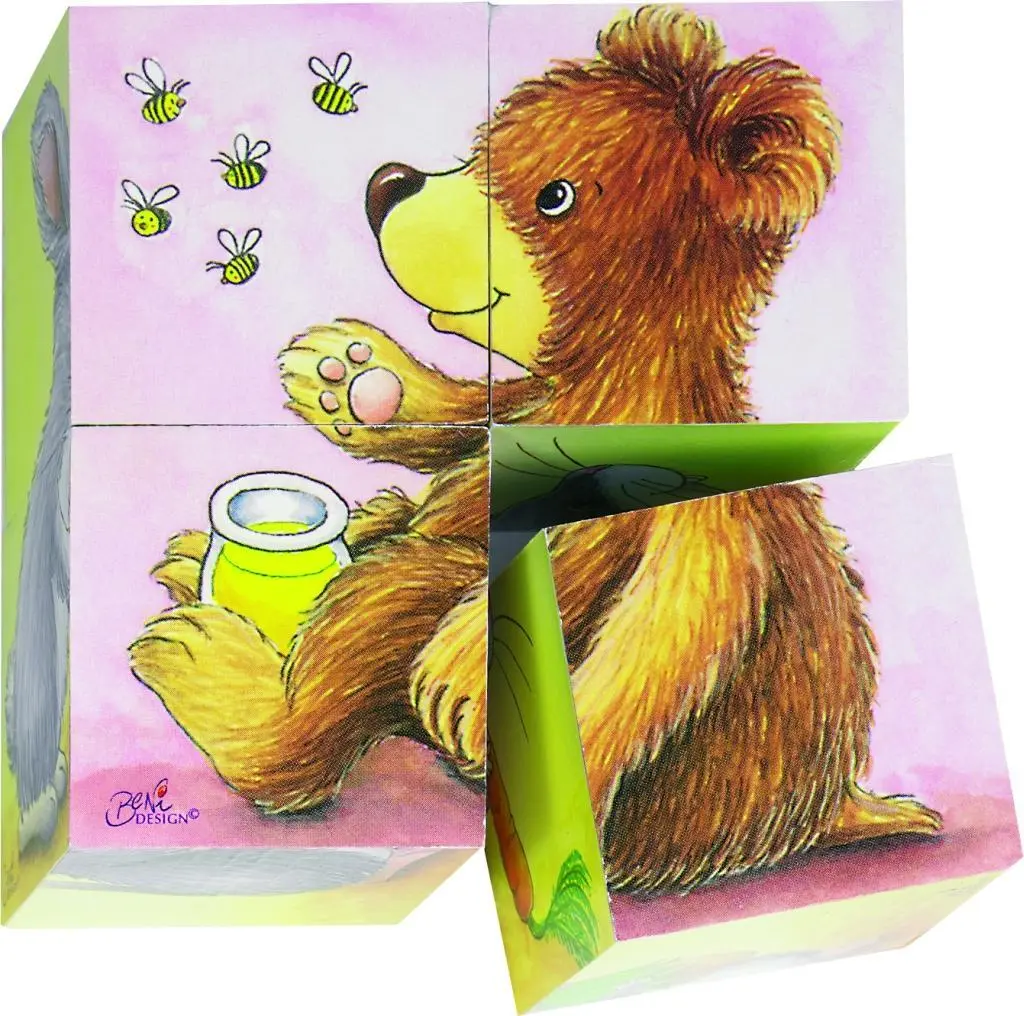 Cover: 4013594570565 | Würfelpuzzle Tierkinder | goki | Spiel | Goki | 57056 | Deutsch | 2010