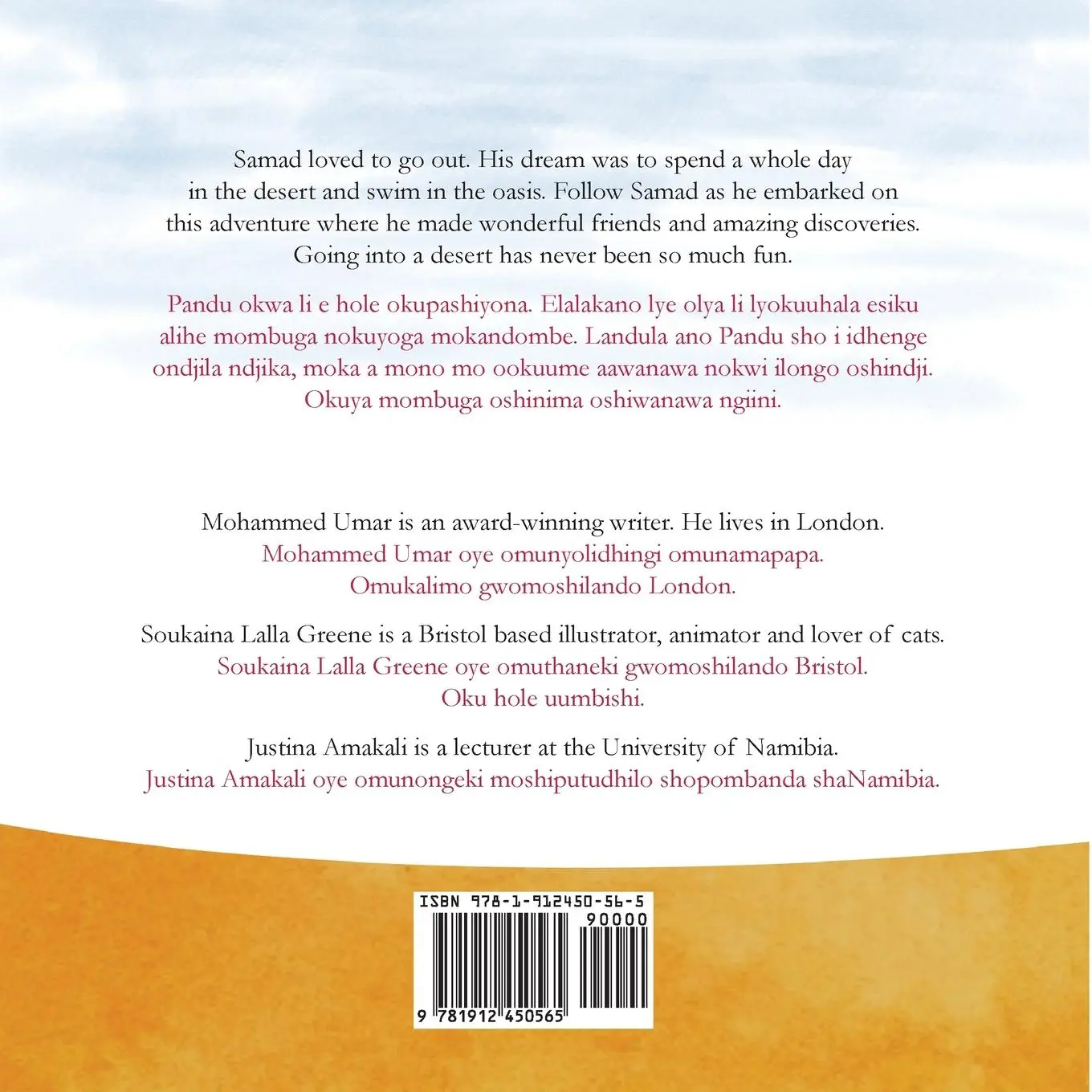 Rückseite: 9781912450565 | Samad in the Desert. English-Oshiwambo Bilingual Edition | Umar | Buch
