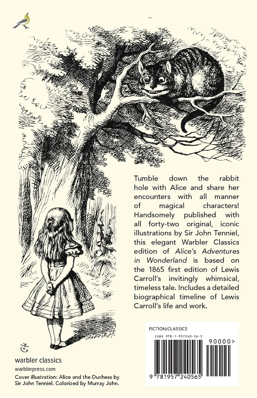 Rückseite: 9781957240565 | Alice's Adventures in Wonderland (Warbler Classics Illustrated...