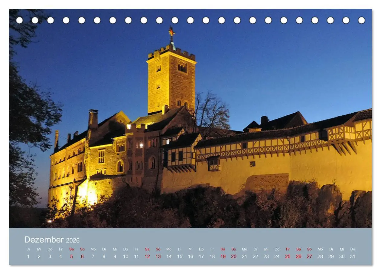 Bild: 9783457850565 | Die Wartburg - Weltkulturerbe im Herzen Deutschlands (Tischkalender...
