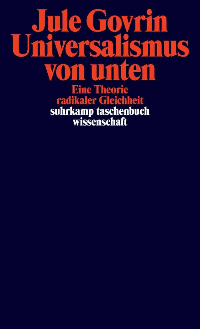Cover: 9783518300565 | Universalismus von unten | Jule Govrin | Taschenbuch | 499 S. | 2025