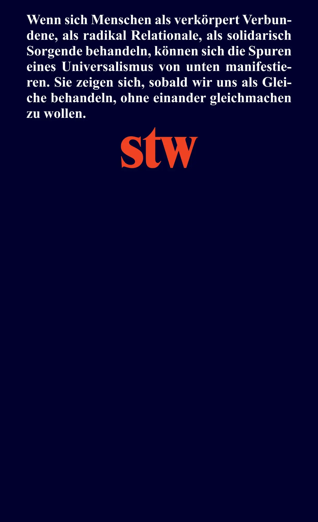 Rückseite: 9783518300565 | Universalismus von unten | Jule Govrin | Taschenbuch | 499 S. | 2025