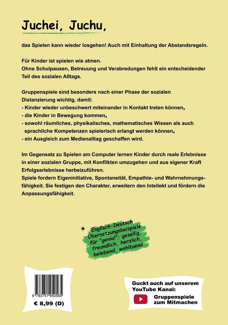 Rückseite: 9783751950565 | Spielen auf Distanz | Sonja Kirch (u. a.) | Taschenbuch | 60 S. | 2020