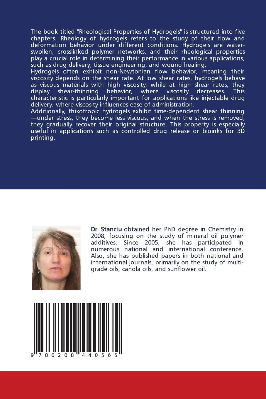 Rückseite: 9786208440565 | Rheology Properties of Hydrogels | Ioana Stanciu | Taschenbuch | 2025