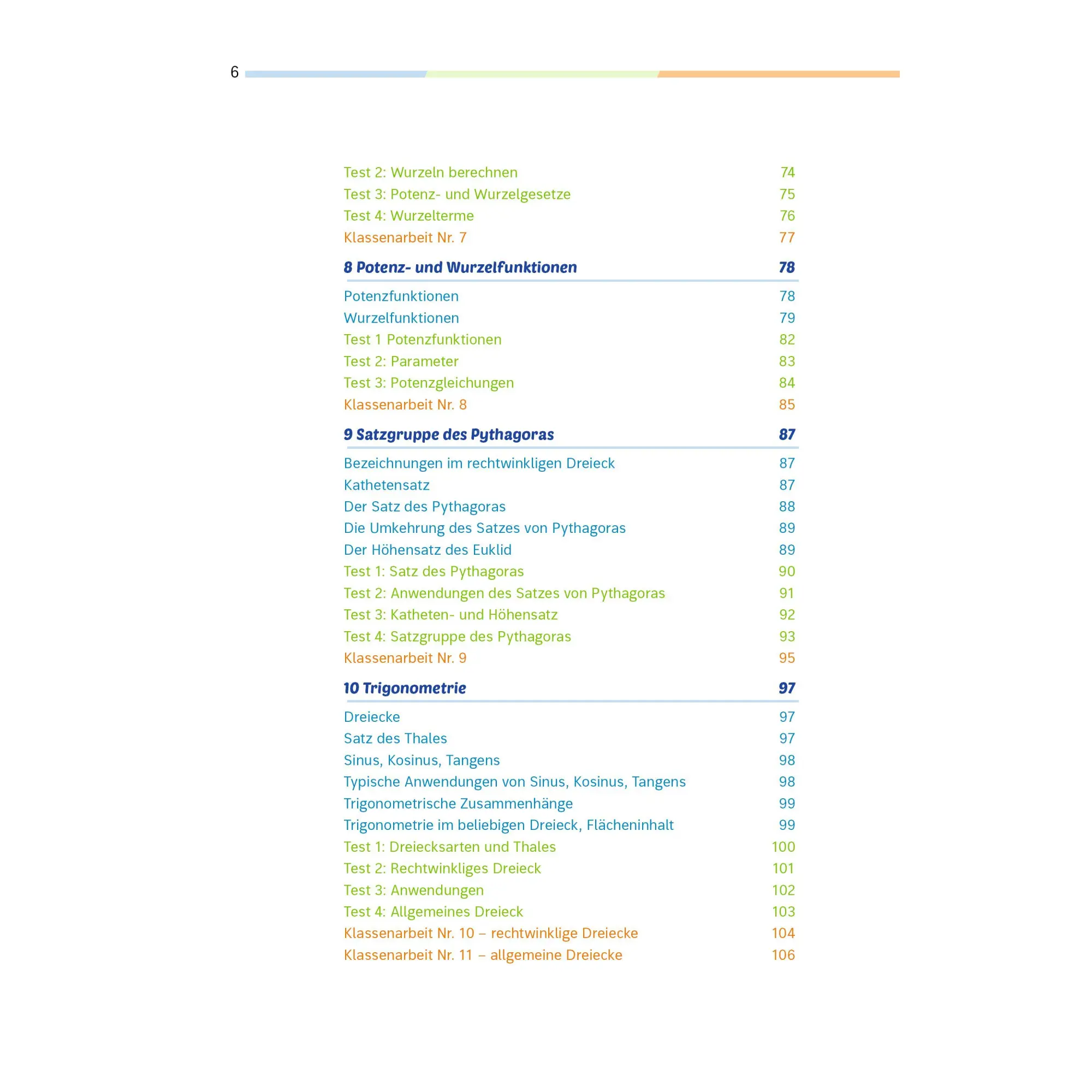 Bild: 9783070030665 | Fit für die Klassenarbeit - Gymnasium. Mathematik 8/9 | Taschenbuch