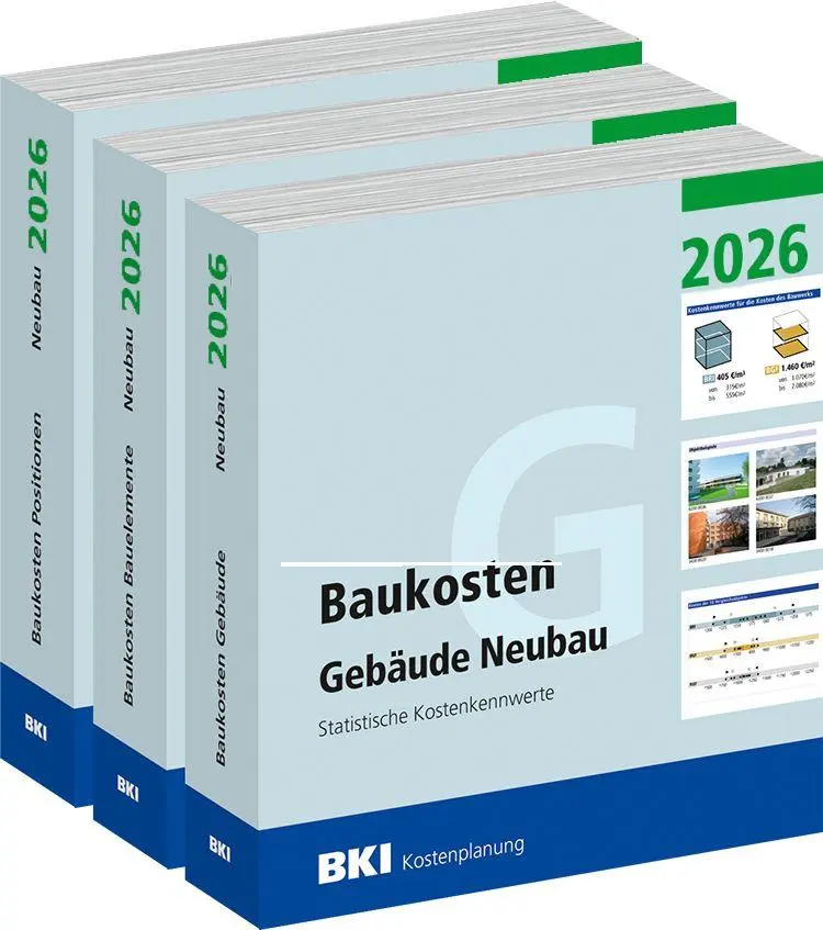 Cover: 9783481050665 | BKI Baukosten Gebäude + Positionen + Bauelemente Neubau 2026 -...