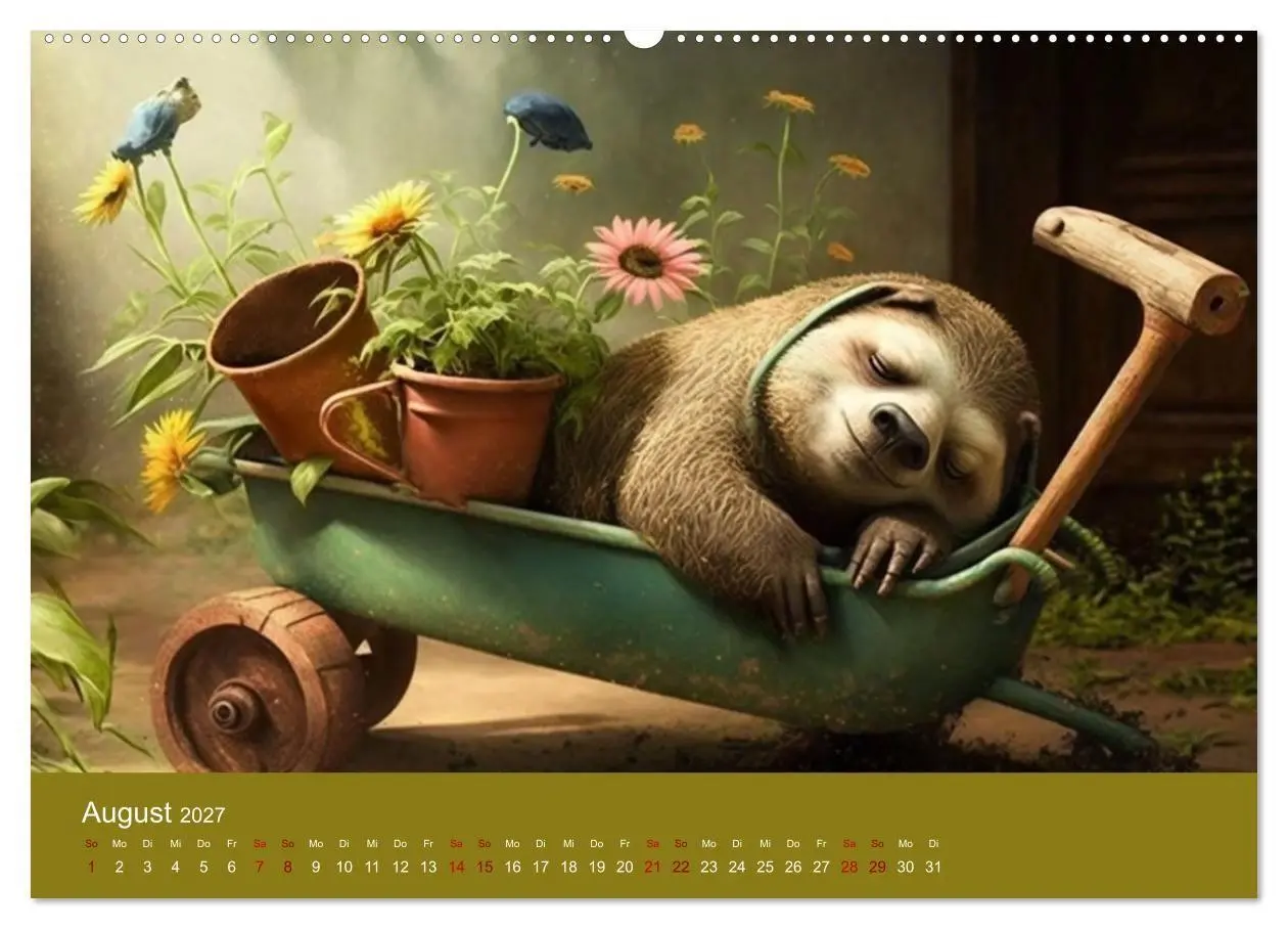 Bild: 9783569330665 | Der Kalender für echte Faultiere (hochwertiger Premium Wandkalender...