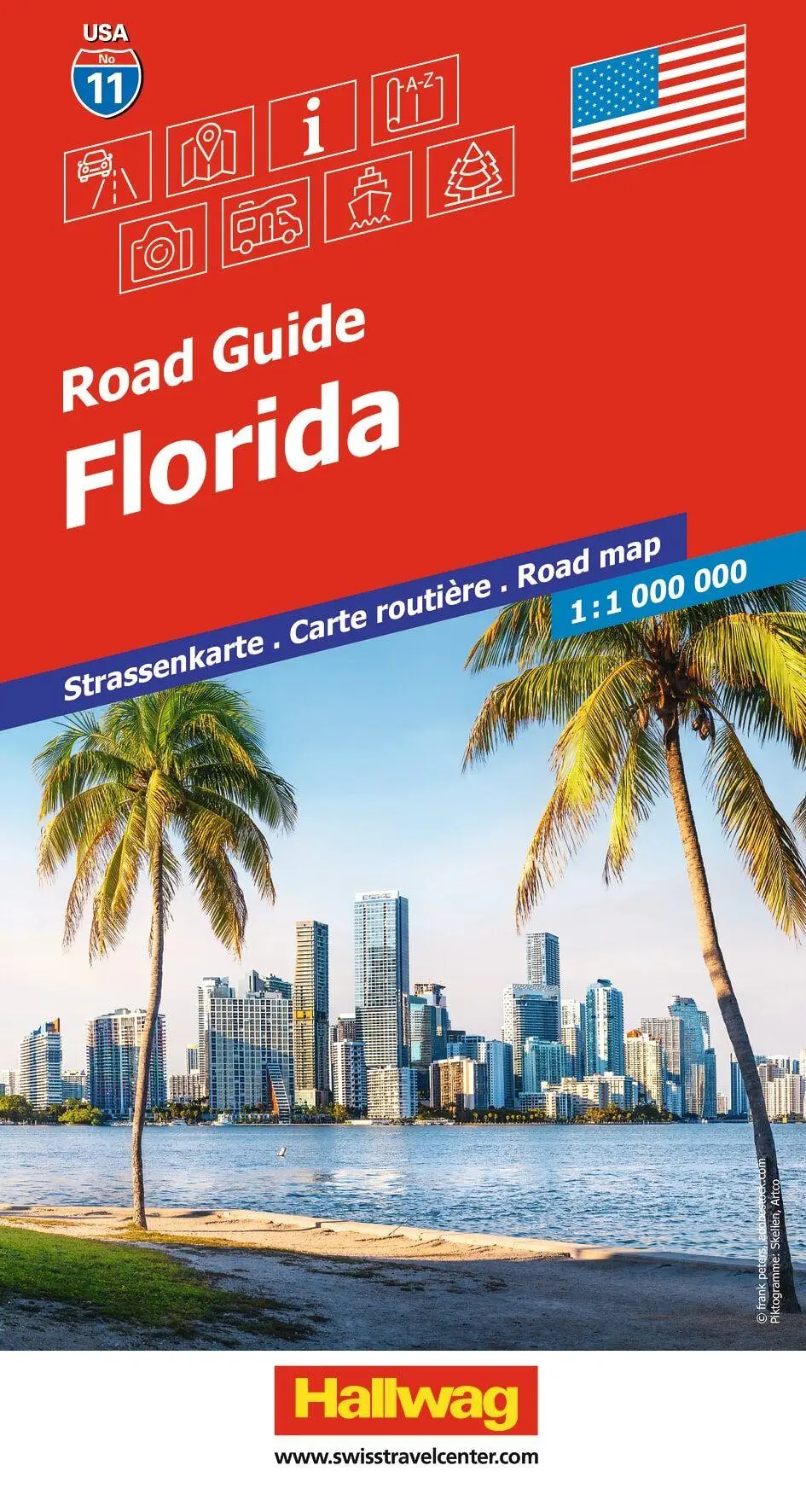 Cover: 9783828330665 | Hallwag Strassenkarte USA, Florida 1:1 Mio. | (Land-)Karte | Deutsch