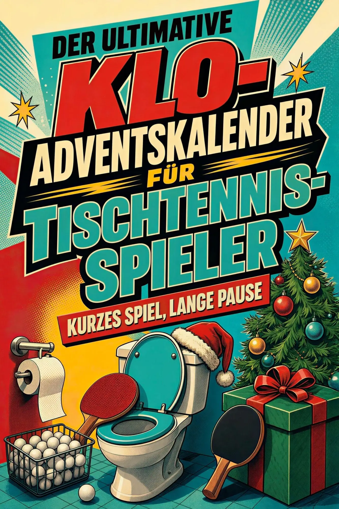 Cover: 9783696110765 | Der ultimative Klo-Adventskalender für Tischtennis-Spieler | Friedrich