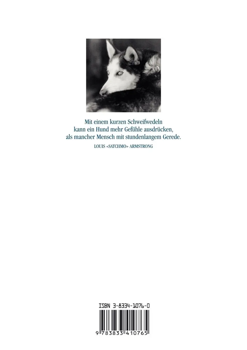 Rückseite: 9783833410765 | Hundepfoten Zitate Band 1 | Thomas Hoffmann | Taschenbuch | 76 S.