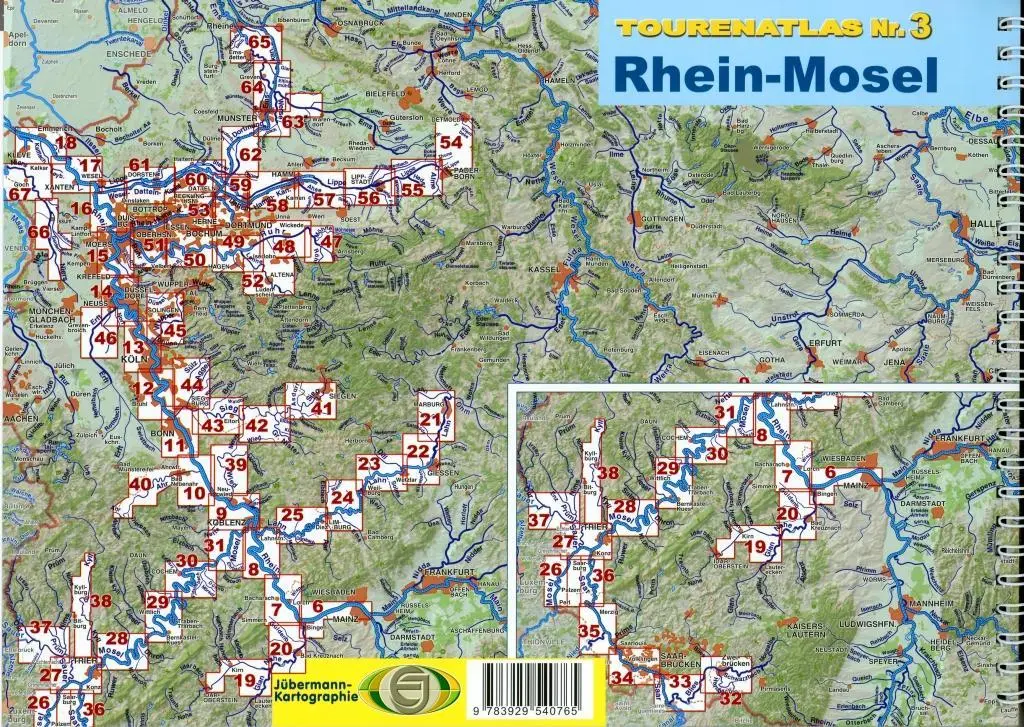 Bild: 9783929540765 | TourenAtlas Wasserwandern 03. Rhein-Mosel | Erhard Jübermann | 86 S.