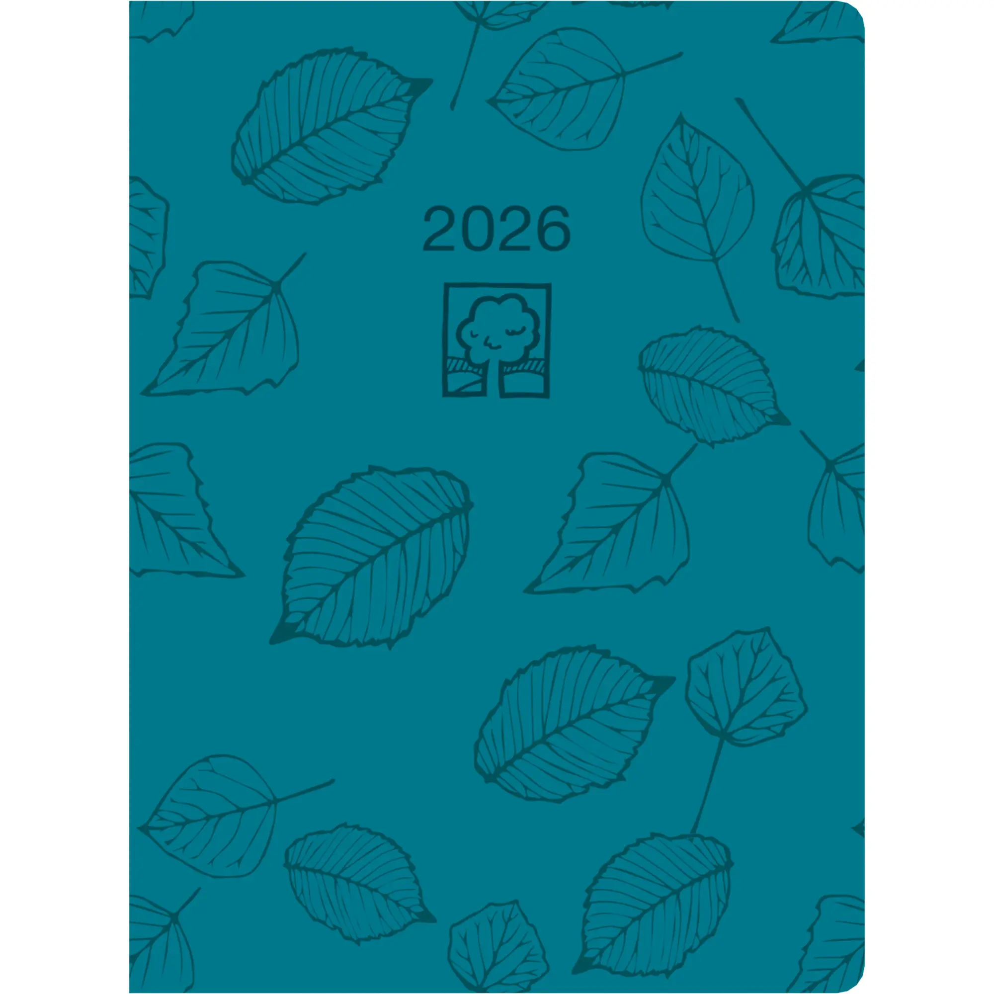 Cover: 4069095000865 | Taschenkalender türkis 2026 - Bürokalender 10,2x14,2 - 1 Tag auf 1...