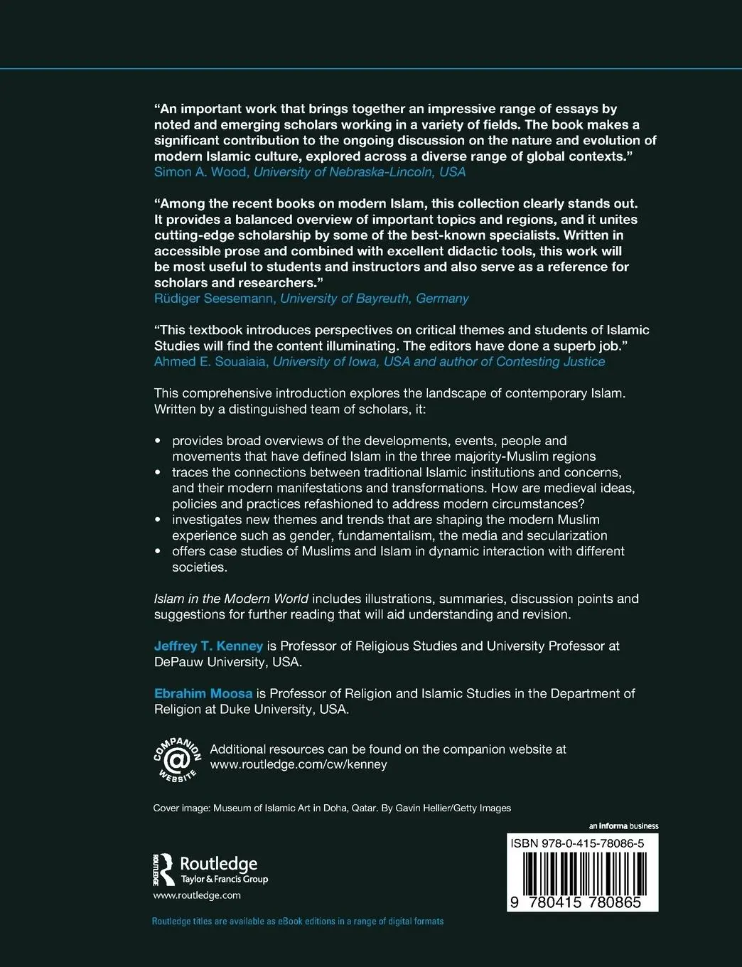 Rückseite: 9780415780865 | Islam in the Modern World | Jeffrey T. Kenney (u. a.) | Taschenbuch