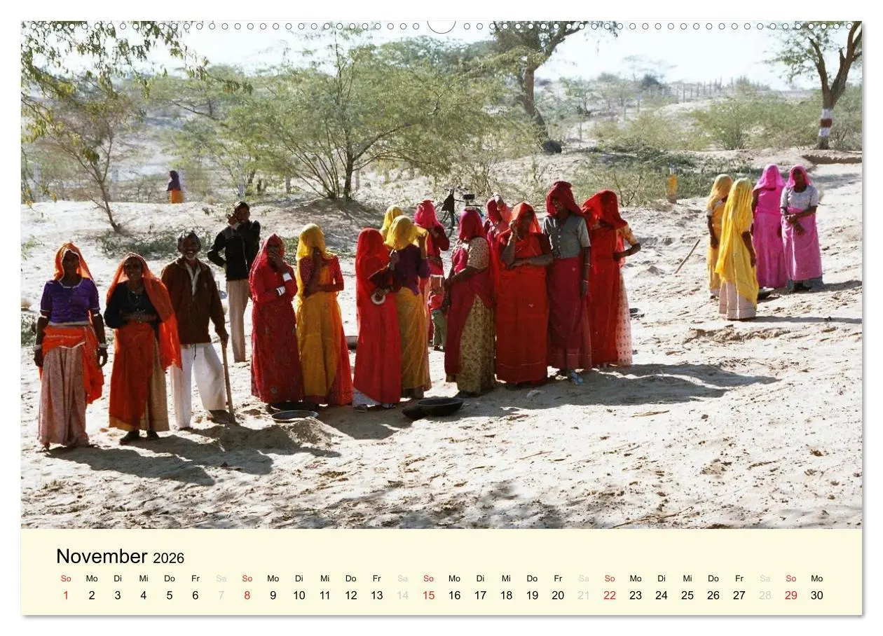 Bild: 9783516220865 | Alltagsleben in Indien (Wandkalender 2026 DIN A2 quer), CALVENDO...