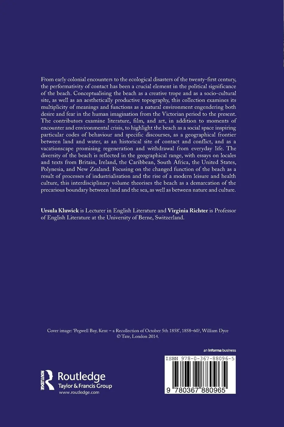 Rückseite: 9780367880965 | The Beach in Anglophone Literatures and Cultures | Kluwick (u. a.)