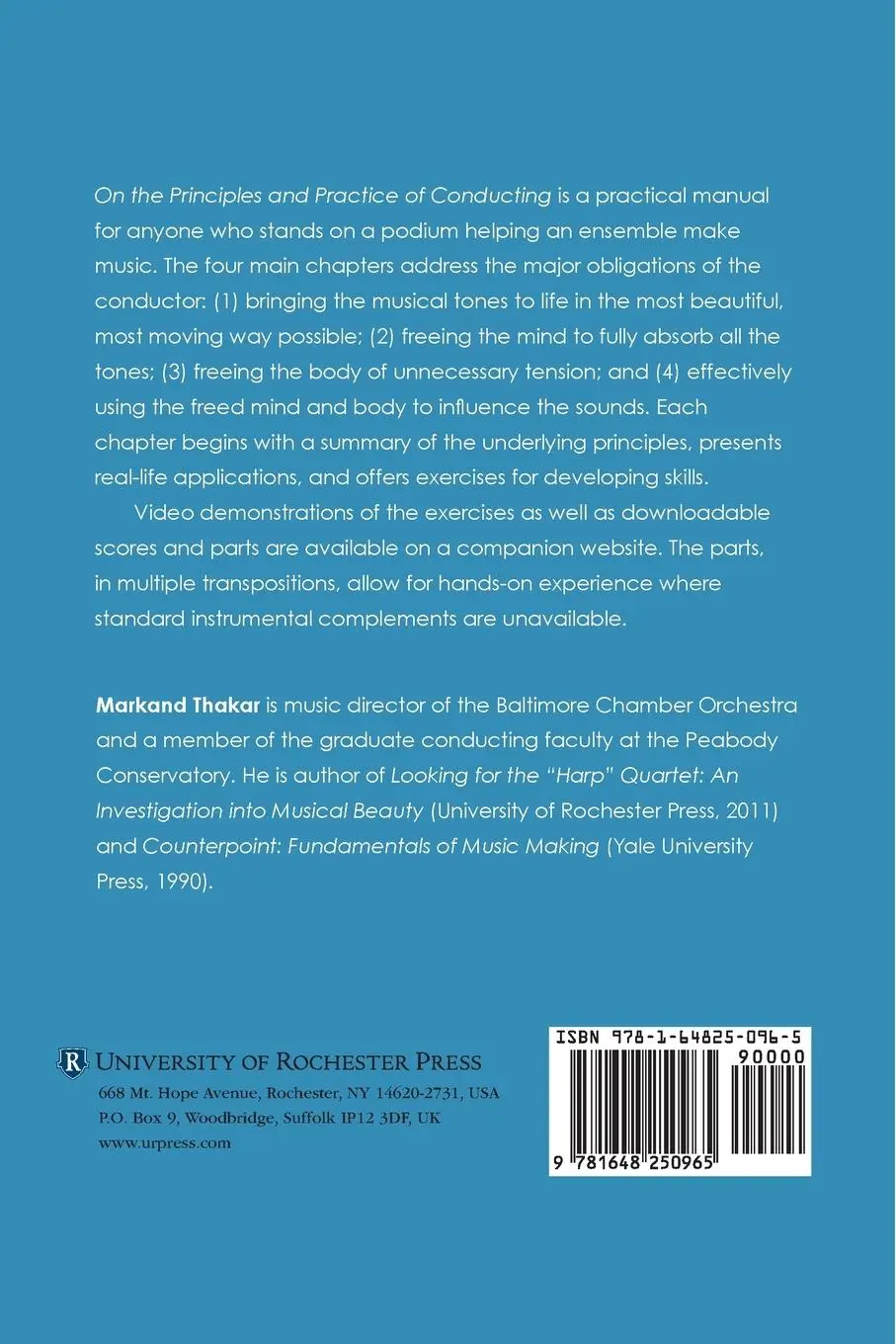 Rückseite: 9781648250965 | On the Principles and Practice of Conducting | Markand Thakar | Buch