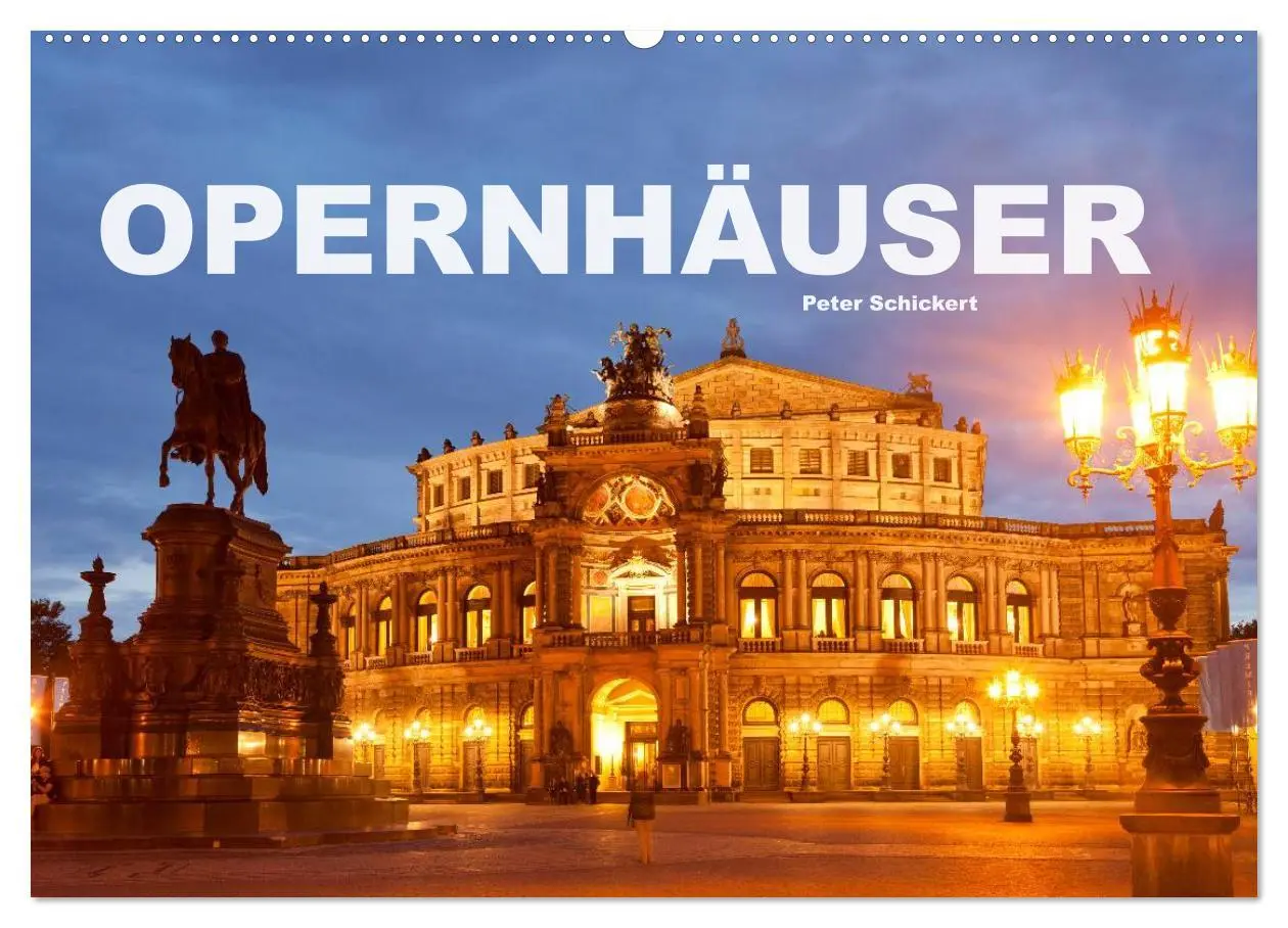 Cover: 9783457740965 | Opernhäuser (Wandkalender 2026 DIN A2 quer), CALVENDO Monatskalender