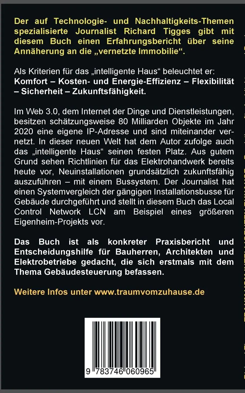 Rückseite: 9783746060965 | Traum vom intelligenten Zuhause | Richard Tigges | Taschenbuch | 84 S.