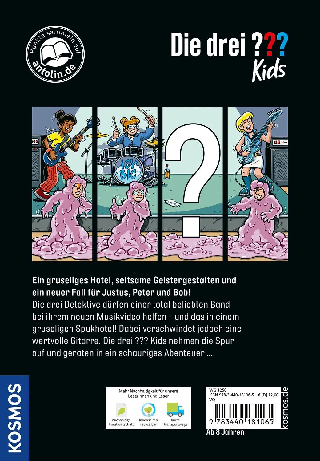 Rückseite: 9783440181065 | Die drei ??? Dein Fall, Das Spukhotel | Boris Pfeiffer | Buch | 128 S.