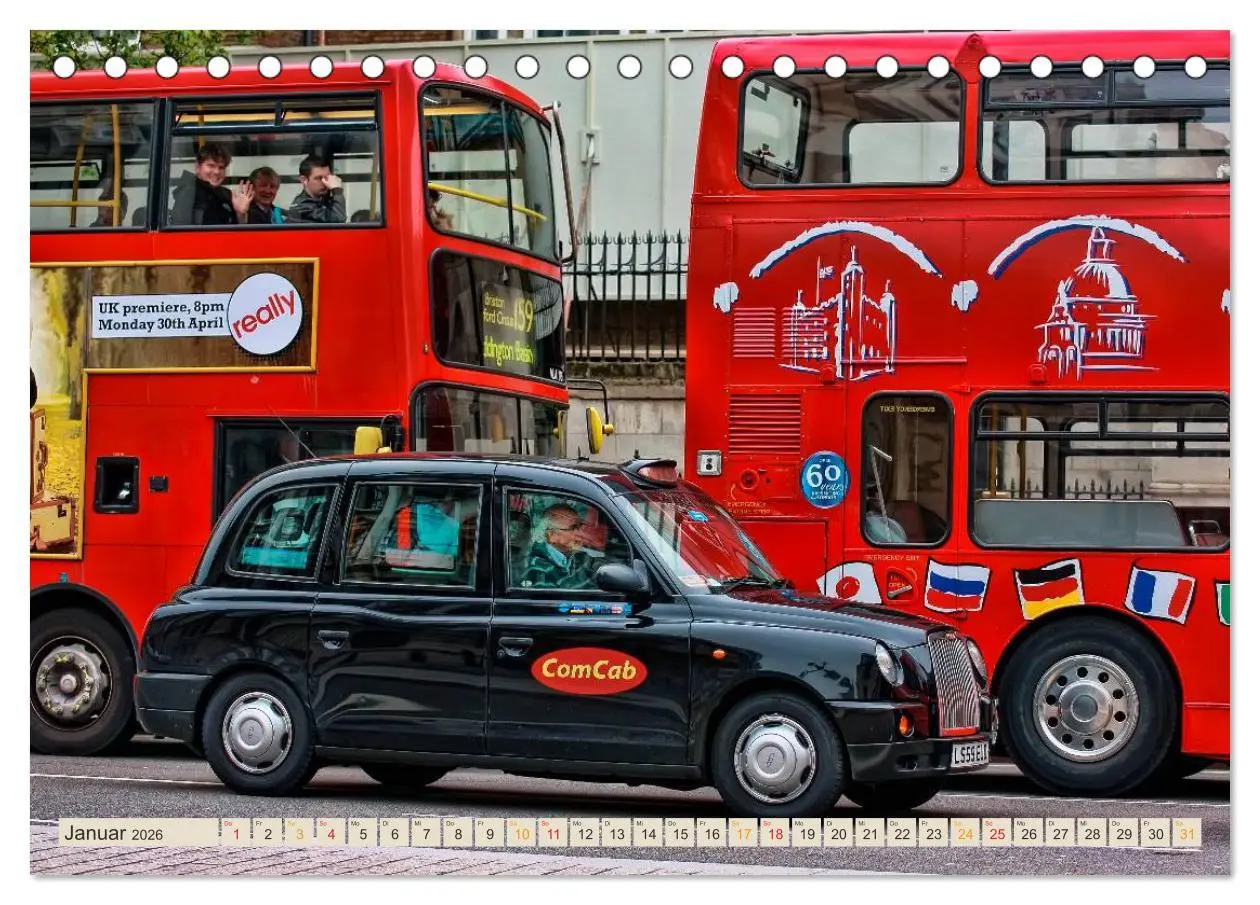 Bild: 9783516031065 | Hallo Taxi - einmal um die Welt (Tischkalender 2026 DIN A5 quer),...