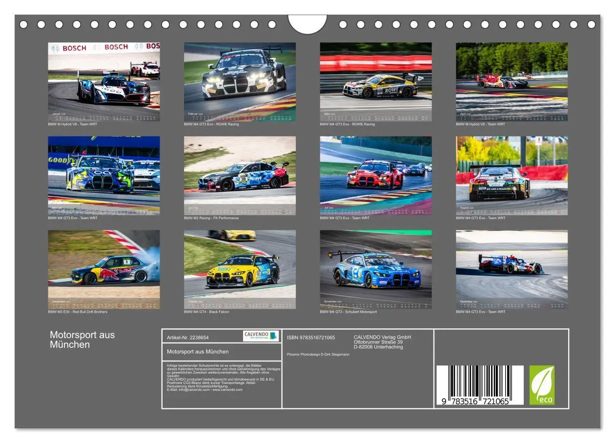 Bild: 9783516721065 | Motorsport aus München (Wandkalender 2026 DIN A4 quer), CALVENDO...