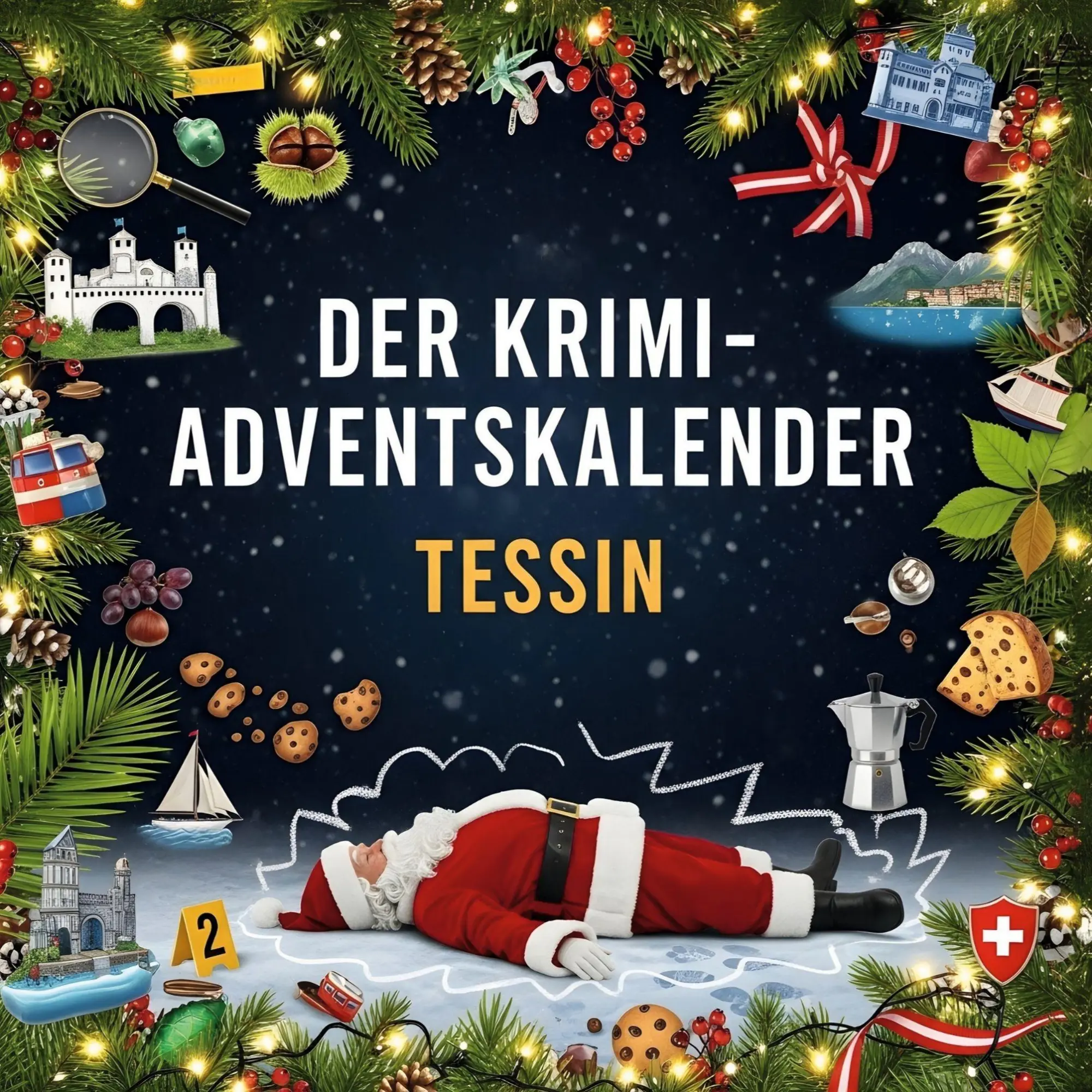 Cover: 9783695301065 | Der Krimi-Adventskalender Tessin | Mordsverdächtig in 24 Akten | Huber