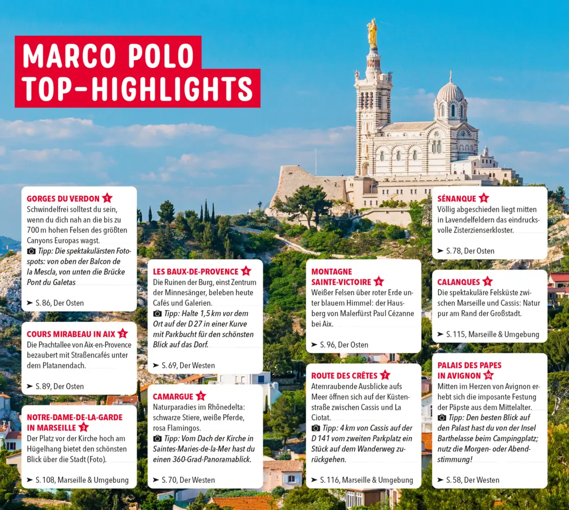 Bild: 9783829731065 | MARCO POLO Reiseführer Provence | Peter Bausch (u. a.) | Taschenbuch