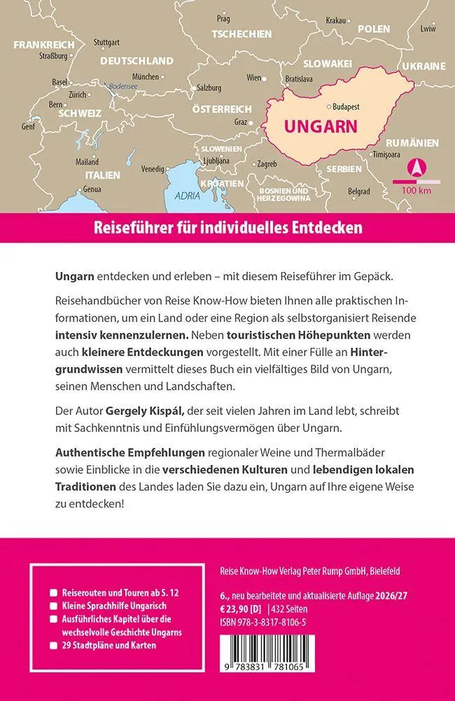 Bild: 9783831781065 | Reise Know-How Reiseführer Ungarn | Gergely Kispál (u. a.) | Buch