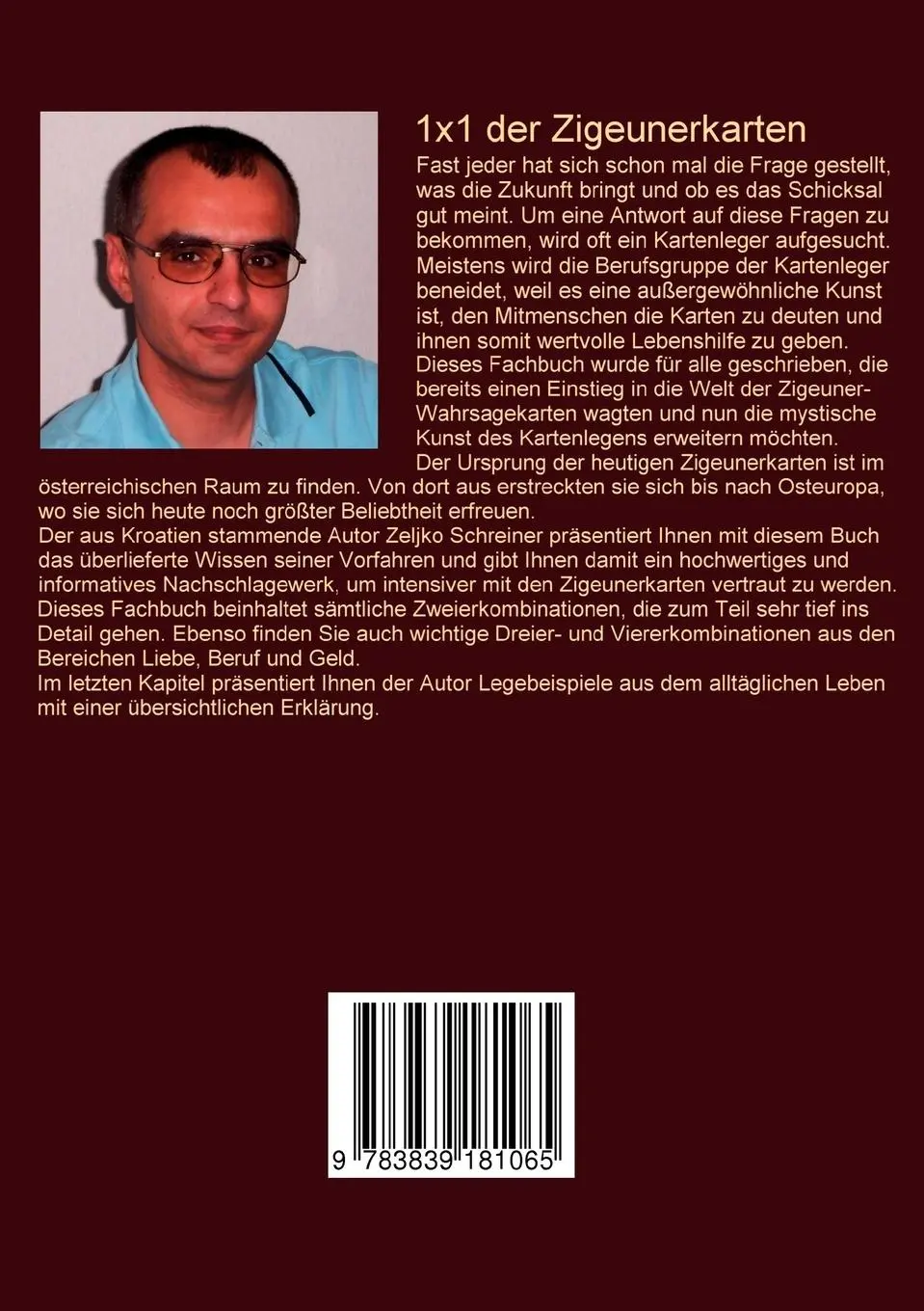 Rückseite: 9783839181065 | 1x1 der Zigeunerkarten | Zeljko Schreiner | Taschenbuch | 252 S.