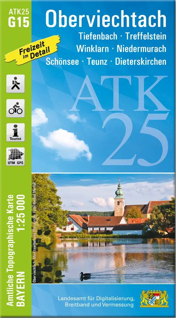 Cover: 9783987761065 | ATK25-G15 Oberviechtach (Amtliche Topographische Karte 1:25000) | 2025