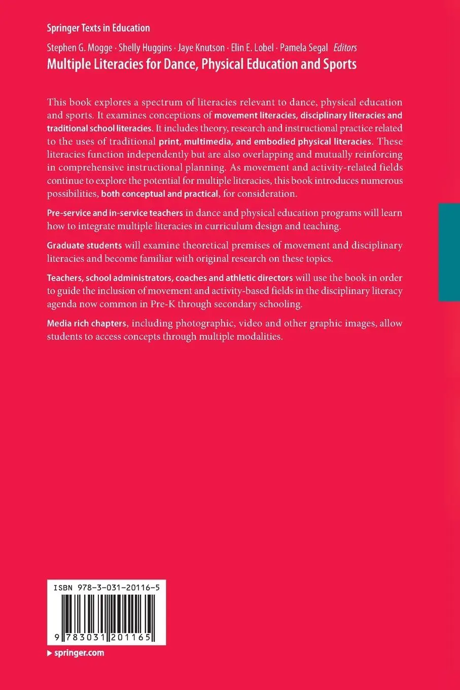 Rückseite: 9783031201165 | Multiple Literacies for Dance, Physical Education and Sports | Buch
