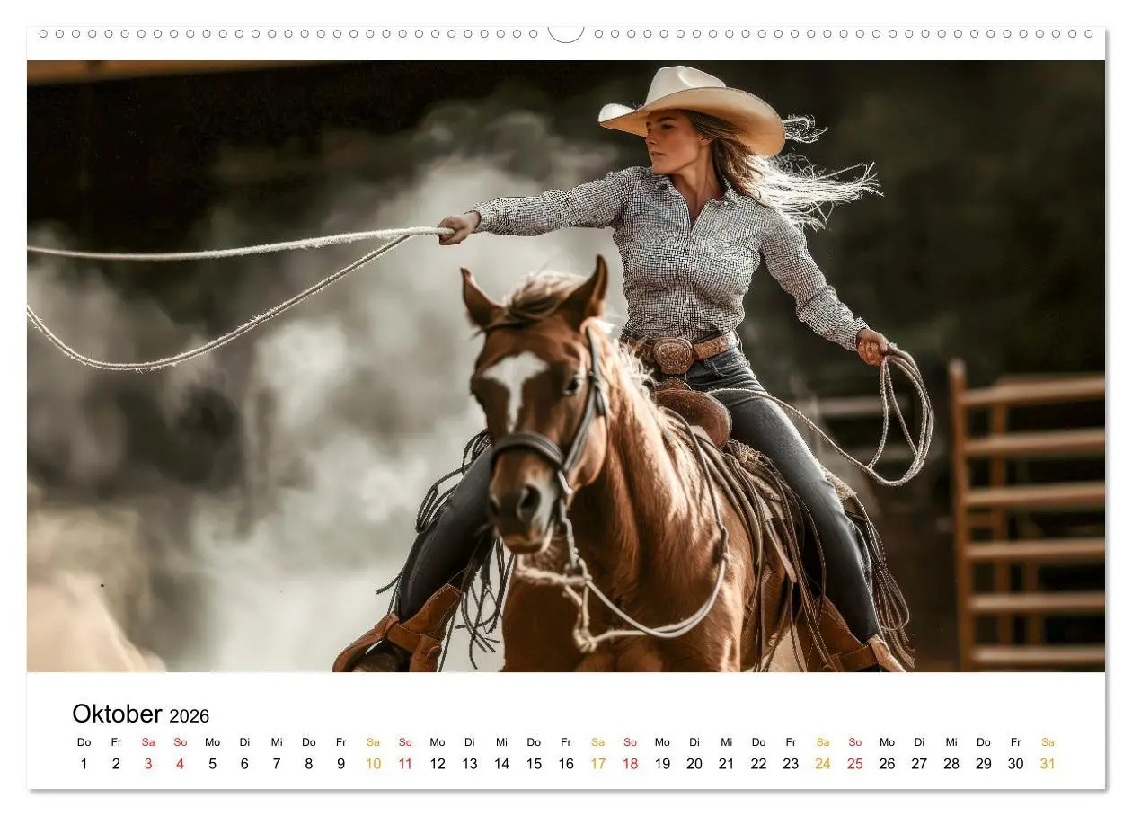Bild: 9783457311165 | Westernwelt (Wandkalender 2026 DIN A2 quer), CALVENDO Monatskalender